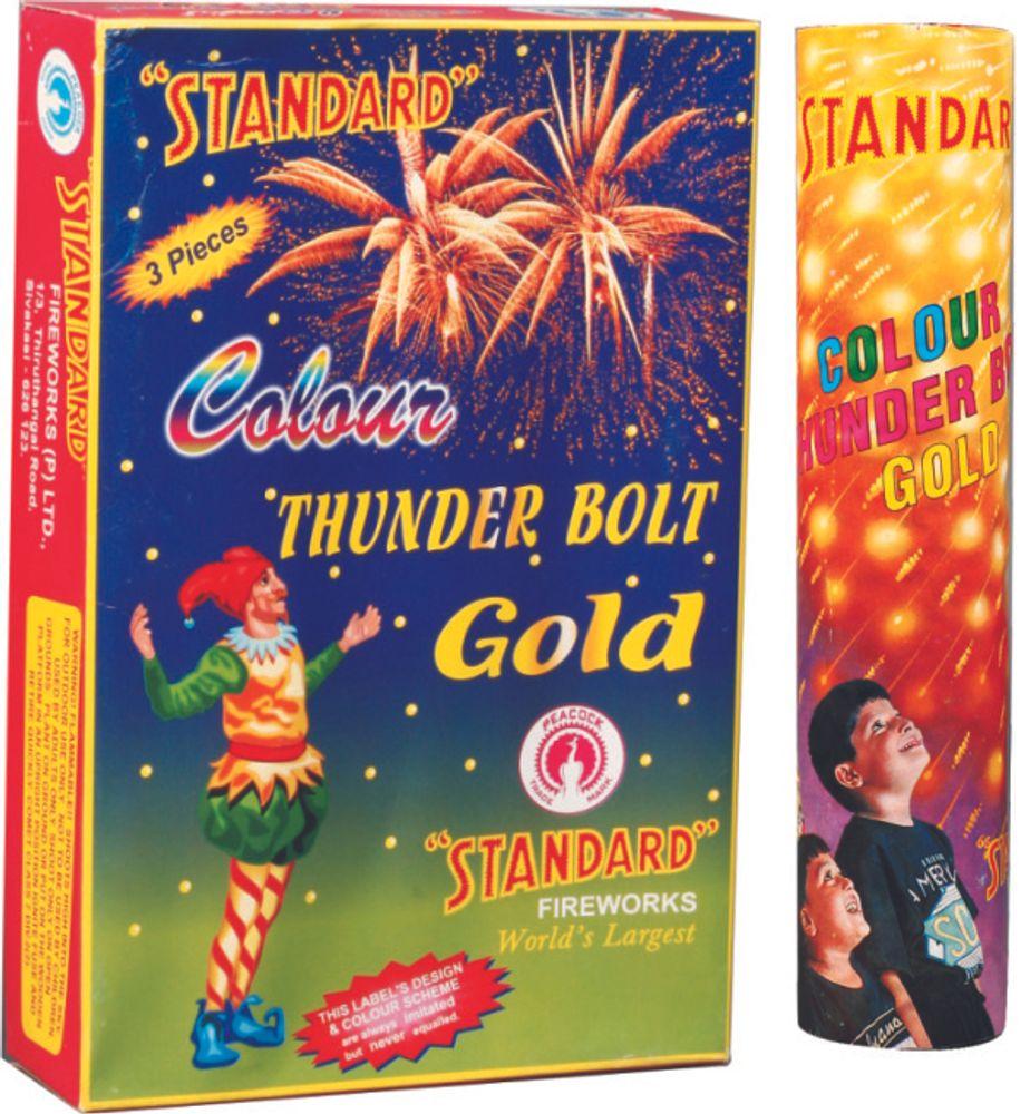 COLOUR THUNDER BOLT GOLD